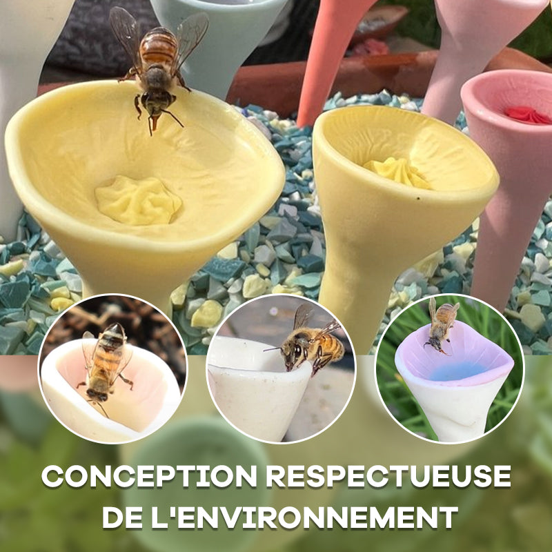 Tasse à boire d’insecte d’abeille en céramique faite à la main